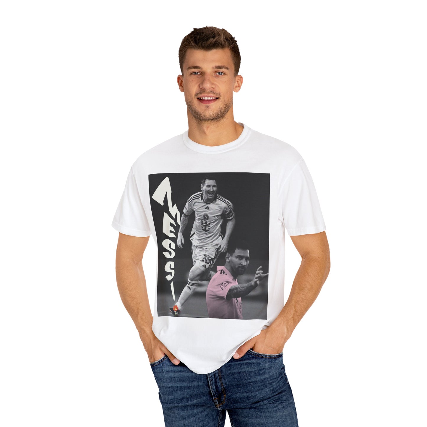 Lionel Messi Soccer Unisex Garment-Dyed T-shirt